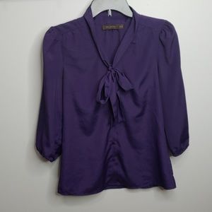 The Limited Purple Button Blouse